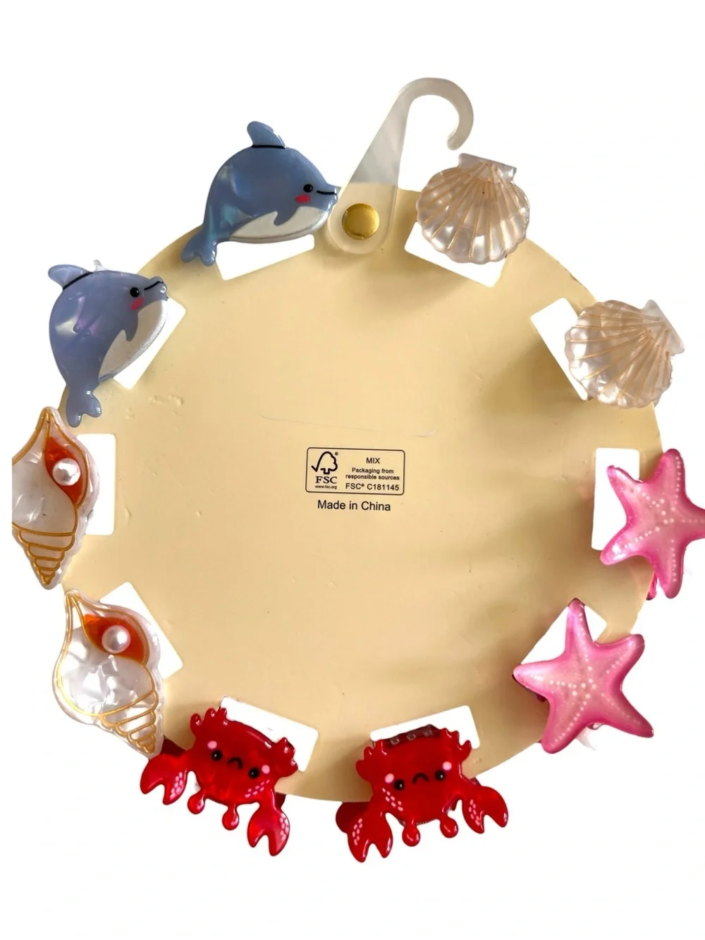 Piper K TikTok Under The Sea Claw Hair Clips Crab Dolphin Starfish Seashells